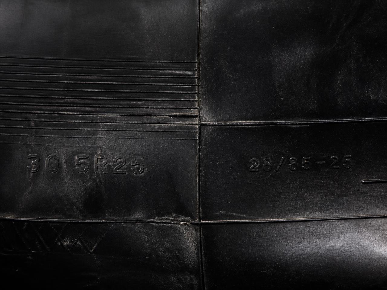 Original markings in reclaimed tyre tube